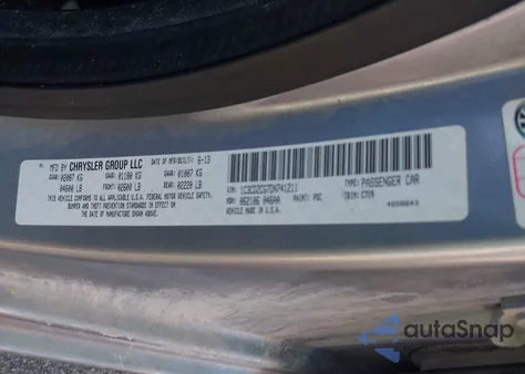 2013 Dodge Avenger Sxt z USA, uszkodzony, nr VIN 1C3CDZCG7DN741211